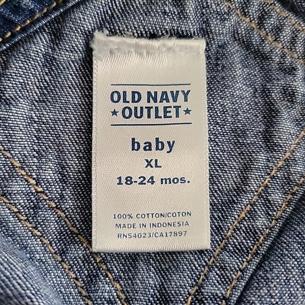 Old Navy Toddler Girl's Denim Overalls Dress